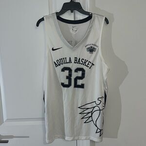 Nike Auth UNC Luke (Drake)Maye Italy Trento Aquila Basket Basketball Team Jersey